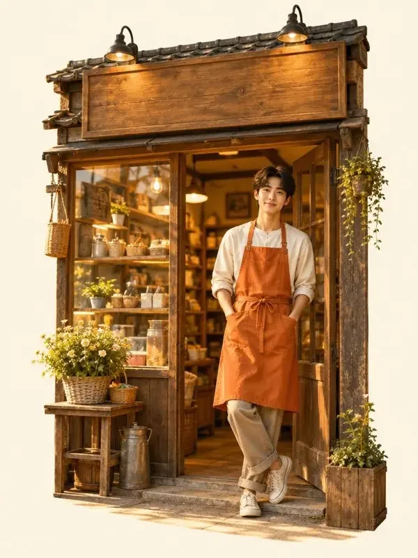 《我在老街开了一间只赚钱的铺子》短剧封面